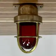 Port Side Navigation Brass Ceiling Light