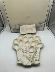 Lenox Occasions Easter Tulip Deviled Egg NEW IN THE BOX 14"