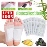 300pcs Detox Foot Patches Pads Natural plant Toxin Removal Sticky Adhesive AU