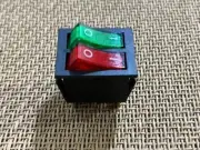 4xRed / Green Illuminated On / Off Rocker switch - 6 Pin / 4 Position