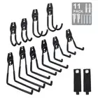 10Pcs Steel Garage Hooks Wall Mount Garage Hanger Utility Storage Hooks, Black