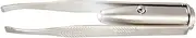 FRCOLOR Tweezers with Light Stainless Steel Makeup Tweezers Eyelash Tweezers Hair Removal Tweezers for Woman