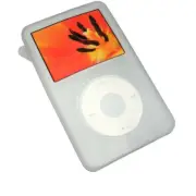 White / Clear Silicone Skin Case Cover iPod Classic Video 30GB, 80GB, 7th 160GB