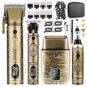 Grooming Kit Beard Trimmer Hair Clippers Nose and Ear Trimmer Shaver Gift Set