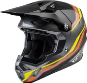 Fly Racing Formula CP S.E. Speeder, motocross helmet , color: Black/Grey/Yellow/Orange , size: L