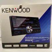 NEW Kenwood DPX501BT Bluetooth CD Player Car Stereo AM FM Sirius XM USB Aux 6Ch