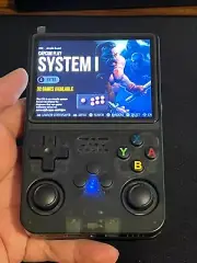 R36S Retro Handheld Video Game Console Linux System 15000+ Games Black