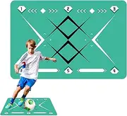 Football Training Mat | Foldable L-Shape Exercise Mats,Shock Absorption Football Training Mats Exercise & Fitness Accessories