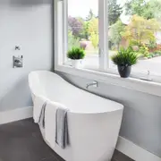 1500-1660*750*700mm Poseidon EBT Gloss White/Gloss Black/Matt White Special Shape Acrylic Freestanding Bathtub