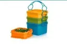 Tupperware Stackable Lunch Box Set Stacking Containers, NEW!