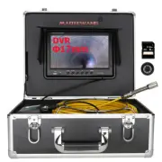 9" DVR Pipe Sewer Inspection Video Camera Industrial Endoscope LED Adjustable
