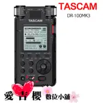 TASCAM DR-100 MK3 攜帶型 麥克風 支援 電容式 錄音筆 現場訪問 會議收音 公司貨 全新 免運