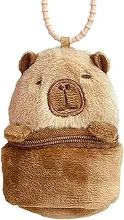 [Generic] Capybara Wallet - Capybara Coin Purse, Small Wallet | Fashionable Coin Purse for Changes and Decoration Pendants, Cute Plush Capybara Wallet for The, Multicolored, Se référer au descriptif, Refer to