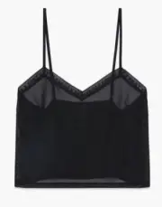 Savage x Fenty Logo Trim Mesh Cami. Black. XL. NWT.