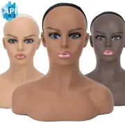 16.5" Realistic Mannequin Wig Head Manikin shoulder Stand Display Hair DB7645