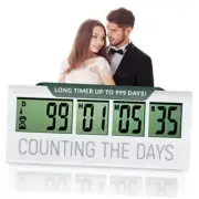 Counting the Days Countdown Clock - Up to 999 Days LCD Digital Timer - Easy to
