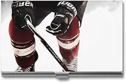 [LQPMNK] Metal Card Case, Ice Hockey Pattern Print Professional Card Case Premium Card Case Lightweight Card Holder Pocket Card Case, Style