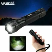 501B White LED Flashlight Torch Hunting Light Camping Light US
