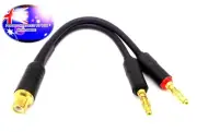 From OZ Quality 1PC RCA Female Socket To 2 Banana Male Plug Adapter Cable + F.P!