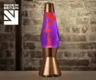 Mathmos Astro Lava Lamp - Copper - violet/red