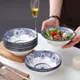 日式飯碗斗碗家用大碗陶瓷碗面碗青花瓷斗笠碗拉面碗湯碗專用菜碗
