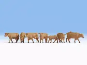NOCH 15727 HO Scale 1:87 Cows, brown - NEW 2018