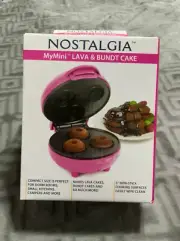 Nostalgia MyMini Lava, Donut, Muffin And Bundt Cake Maker Pink