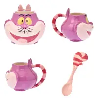 在飛比找蝦皮購物優惠-日本迪士尼商店 妙妙貓 陶瓷 湯匙 照造型馬克杯