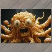 FLATCARD Spaghetti Monster Pastafarian Quirky Food Character Unique Humorous