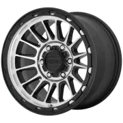 18x9 KMC KM542 IMPACT Satin Black Machined Wheel 5x5 (0mm)