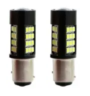 Samsung BAY15D 30 LED SMD White Replace Tail Brake Car halogen Light Bulbs M101 (for: Mitsubishi)