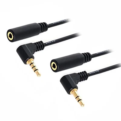 1Set 3/4 Poles Audio Stereo 90 Degree Right Angled 3.5mm Male 10cm 3Pos.＋4Pos.