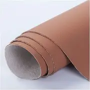 bandezid Grained Faux Leather Fabric Leatherette Vinyl Leathercloth Upholstery Textured Material Leatherette Vinyl Fabric Faux Leather Fabric Upholstery Material Sold by The Metre-Brown 8# 1.38x4m