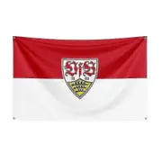 3x5 Vfb Stuttgart Flag Polyester Printed Racing Sport Banner For Decor C 120 x 180cm