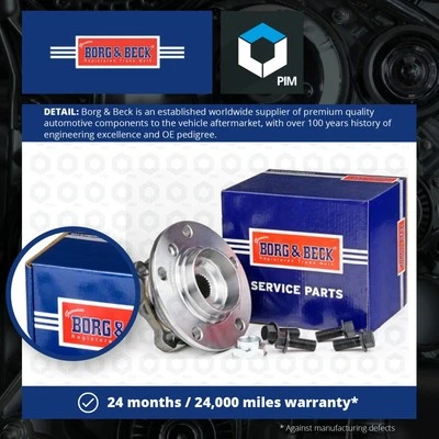 Wheel Bearing Kit fits MINI COUNTRYMAN COOPER R60 1.6 10 to 16 B&B 31209806297