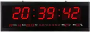 21.6 Inch Oversized LED Digital Wall Clock Large Display with Indoor Temperat...
