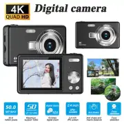 Q12 4K Digital Camera HD 1080P 50MP 2.4'' LCD Display Screen 16X Zoom Anti-Shake