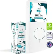 Dream On Me Baby Zzz 5” Foam Crib & Toddler Bed Mattress in White, Mattress in a Box, Greenguard Gold/JPMA Certified