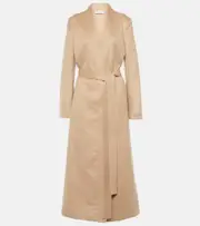 [Gabriela Hearst] Gabriela Hearst Devon wrap silk coat AU 12 beige