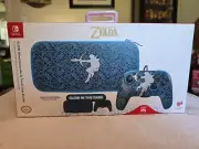 Nintendo Switch Zelda Glow Wired Controller & Travel Case Bundle BNIB