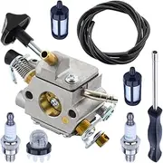 4283-120-0601 Carburetor with Spark Plug Primer Bulb Fuel Filter, for, Carburetor Assembly Mower Carburetor Parts