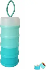 BJLIIO Baby Milk Powder Formula Dispenser, Non-Spill Portable and Stackable Formula Travel Container, 4 Layers Twist Lock Snack Storage Container for Protein Powder, Nuts, Small Fruit, BPA Free