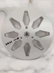 2X Standard 7" Aluminum AKAI Silver Tape Reels For Reel To Reel Tape Recorders