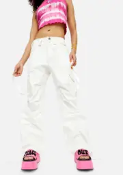 [dELiA*s by Dolls Kill] Bummed 2 Be Here Ruched Cargo Pants