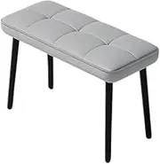 Shoe Bench Sofa Bench Bed End Bench,Metal Frame can Bear 500 Catties,Pull Point Design Process Thick Round Carbon Steel Stool Foot,Suitable for Living Room Bedroom Entrance Sofa and Other Sc