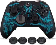 YoRHa Silicone Skin for Xbox Elite Series 2 Controller x 1(Cthulhu Green) with Exclusive Thumb Grips x 4