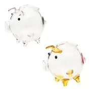 Clear Pig Coin Bank Money Bank Unbreakable Novelty Creative Small Coin Bank