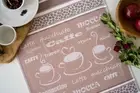 Coffee Espresso Mocha Jacquard Kitchen Dish/Tea Towel 100% Cotton Made in Czech