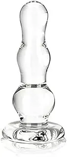 Glass Butt Plug, 4-Inch Length, Transparent