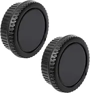 Camera Body Cap and Lens Rear Cap Cover Replacement Set for All Canon EOS EF Mount DSLR Cameras 6D Mark II 5D Mark IV EOS 200D 60D 80D 70D 5Ds R 5D Mark III 600D,2 Sets